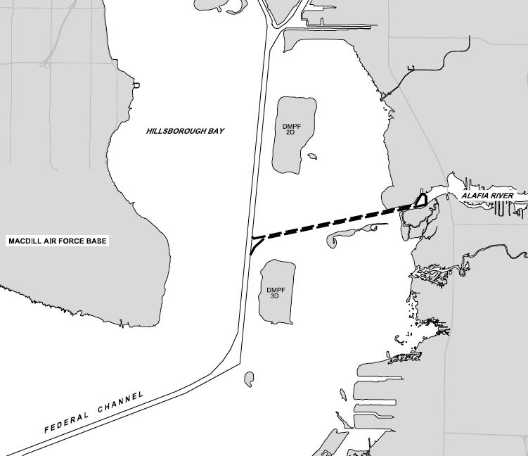 Tampa Harbor Dredge Material Disposal Facilities project map